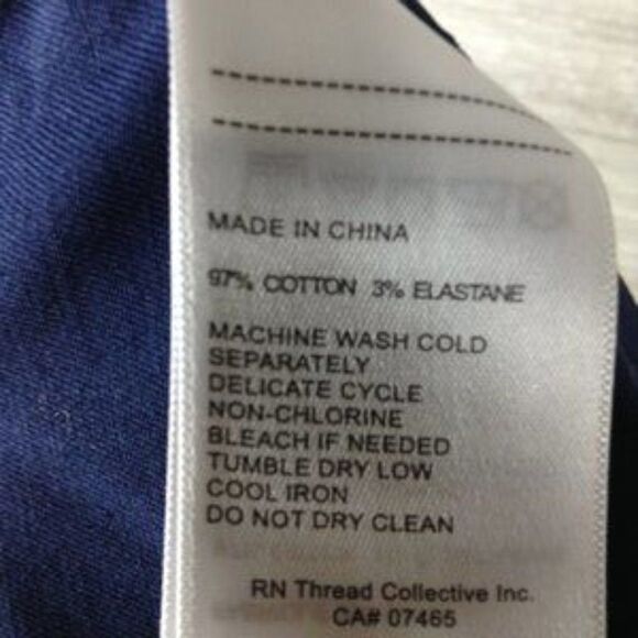 Laundry by Shelli Segal Twill Widel Leg Crop blue Pants size 14 - Picture 5 of 6